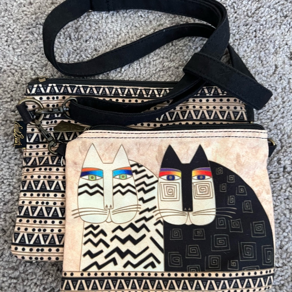 Laurel Burch signature cats shoulder bag - Picture 4 of 13